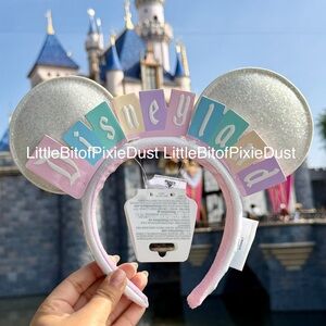 New Disney Parks Disneyland Marquee Pastel Ear Headband